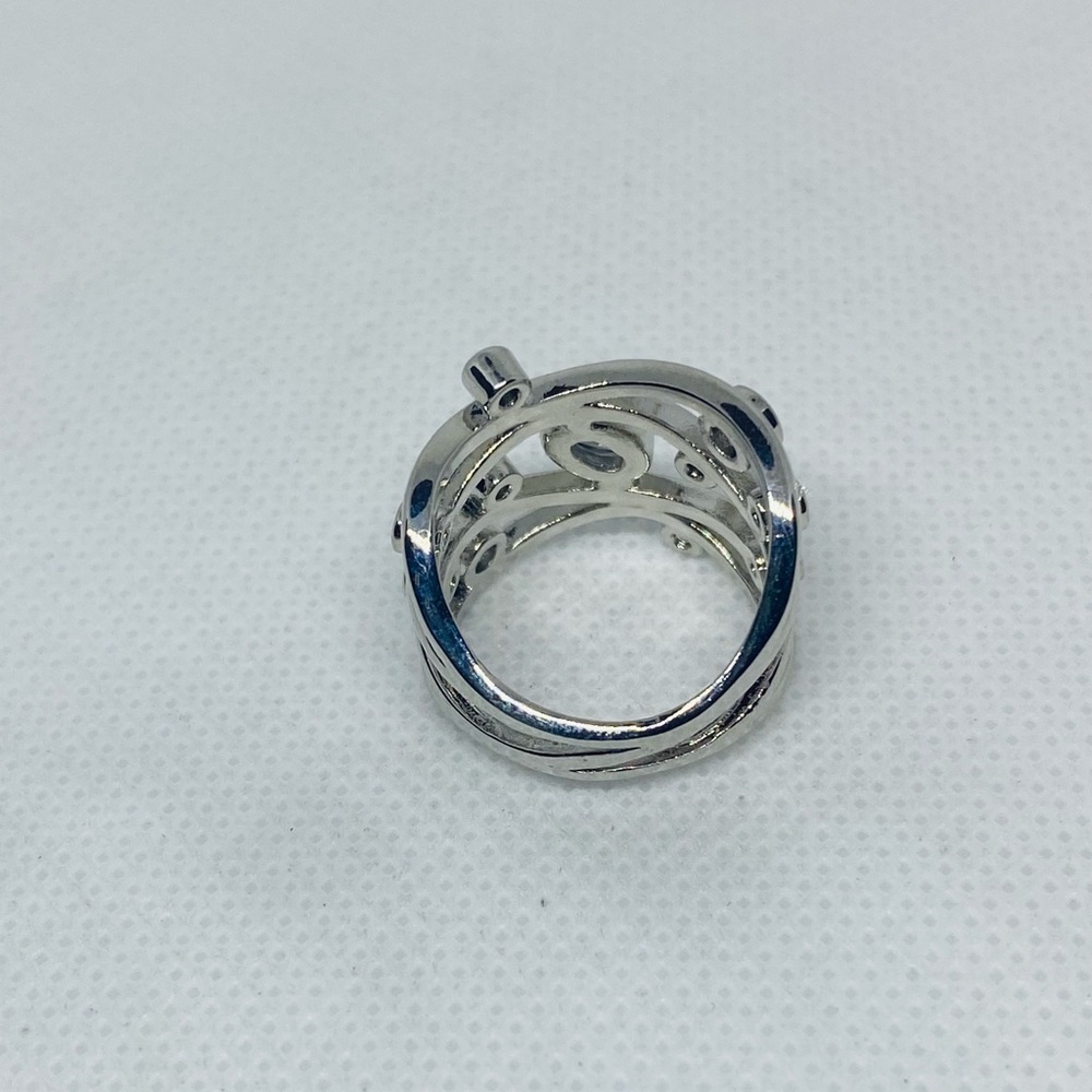 Silver Plated Cz Ring - Picture 4 of 5